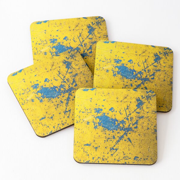 Item preview, yellow wall texture with blue marks designed and sold by felipequeiroz.