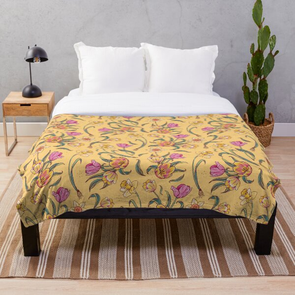 Item preview, Tulips and Daffodils on Golden Yellow designed and sold by Angie Spurgeon.