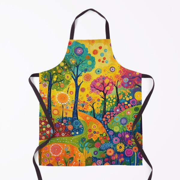 Item preview, Bright Neon Garden Landscape, Colorful Floral designed and sold by Neika Shimm Designs.