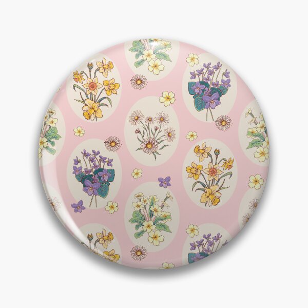 Item preview, Spring Flower Posies on Pink designed and sold by Angie Spurgeon.