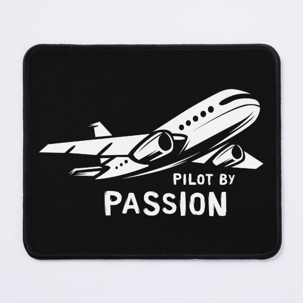 Item preview, Pilot by Passion - Airplane Illustration Aviation designed and sold by AndreMi.
