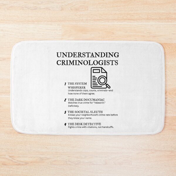 Item preview, Understanding Criminologists – Funny Crime Theory Life Definitions designed and sold by PsyFlow35.