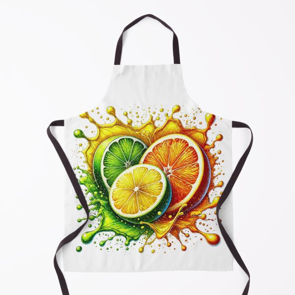 Item preview, Fantasy oranges and limes in juicy fruit splashes designed and sold by LoneAngel.