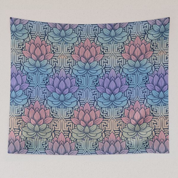 Item preview, Tranquil Lotus Maze designed and sold by Angry Swan Designs.