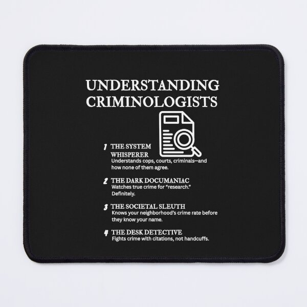 Item preview, Understanding Criminologists – Funny Crime Theory Life Definitions – Black designed and sold by PsyFlow35.