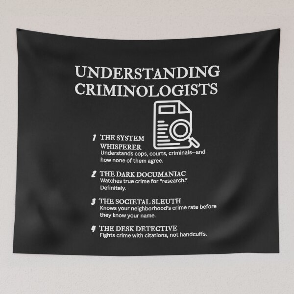 Item preview, Understanding Criminologists – Funny Crime Theory Life Definitions – Black designed and sold by PsyFlow35.