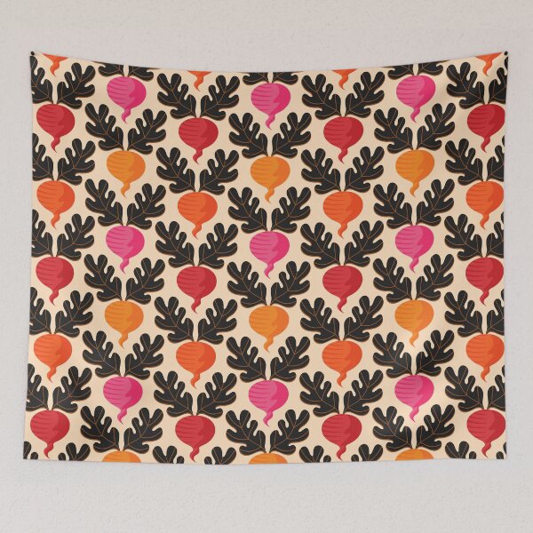 Item preview, beetroot veggies pattern designed and sold by artgeige.