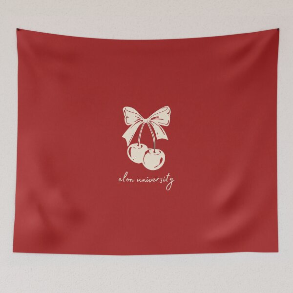 Item preview, Tan Elon Cherries and Bow Ditsy designed and sold by jessicaleah15.