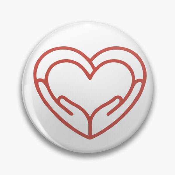Item preview, Heart with Hands Donation Help Support designed and sold by LuckyStep.