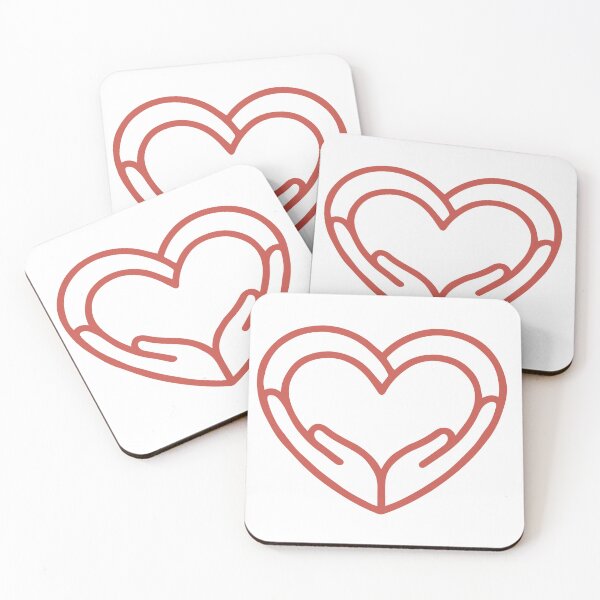 Item preview, Heart with Hands Donation Help Support designed and sold by LuckyStep.
