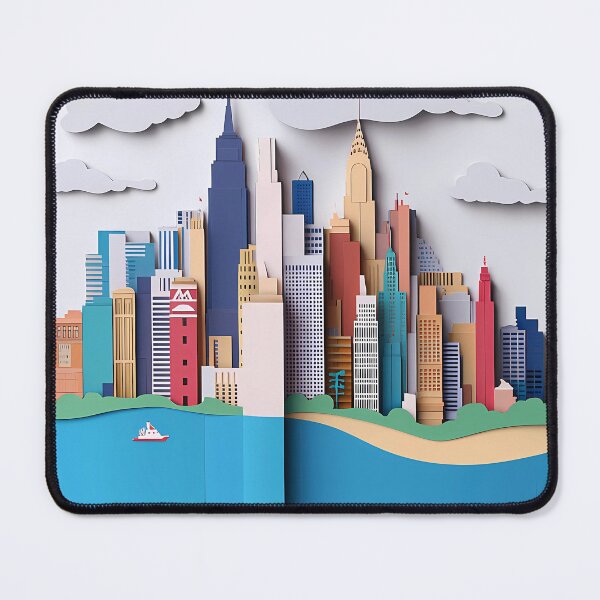 Item preview, Сonceptual paper collage style cut paper 2d designed and sold by Ariadna de Raadt.