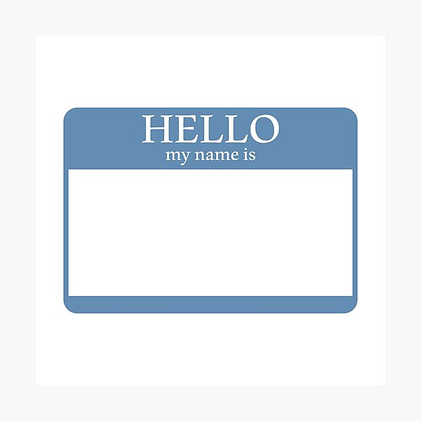 Item preview, Hello my name is designed and sold by Paper Drip.