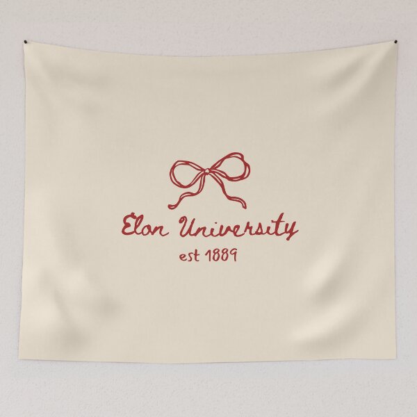 Item preview, coquette bow cursive Elon University est 1889 designed and sold by jessicaleah15.