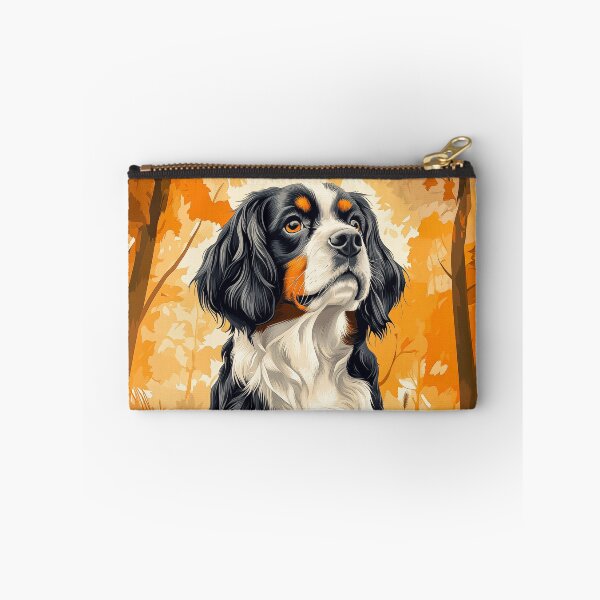 Item preview, Cavalier King Charles Spaniel in Autumn Leaves designed and sold by PetsArt.