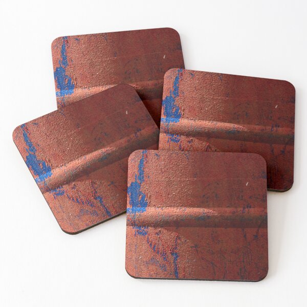 Item preview, red wall texture with blue marks designed and sold by felipequeiroz.