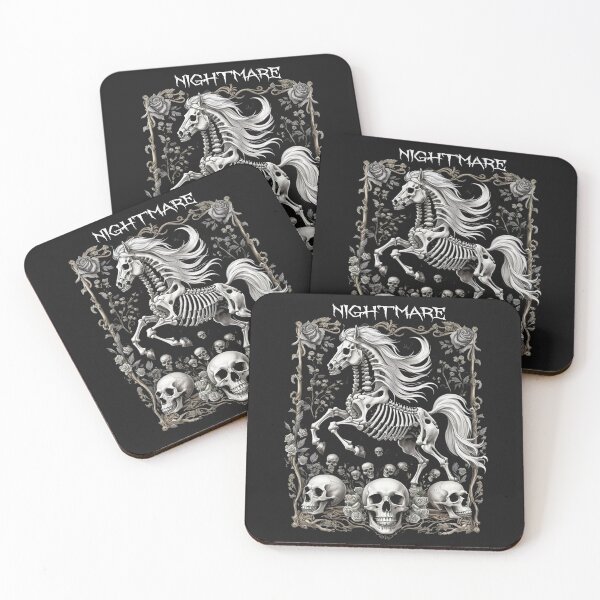 Item preview, Skeleton Horse Goth T-Shirt "Nightmare" designed and sold by candiscamera.