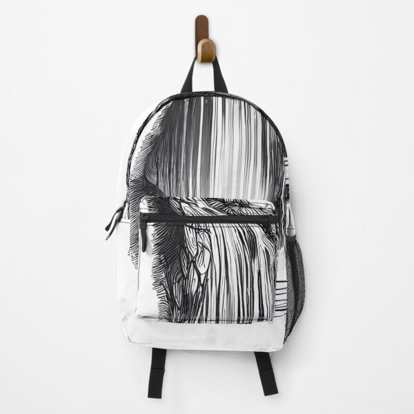 Item preview, Cascading Beauty: Dynamic Waterfall Line Art designed and sold by ShadowAndSlate.