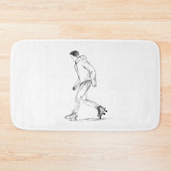 Item preview, Urban Glide: Dynamic Roller Skater Line Art designed and sold by ShadowAndSlate.