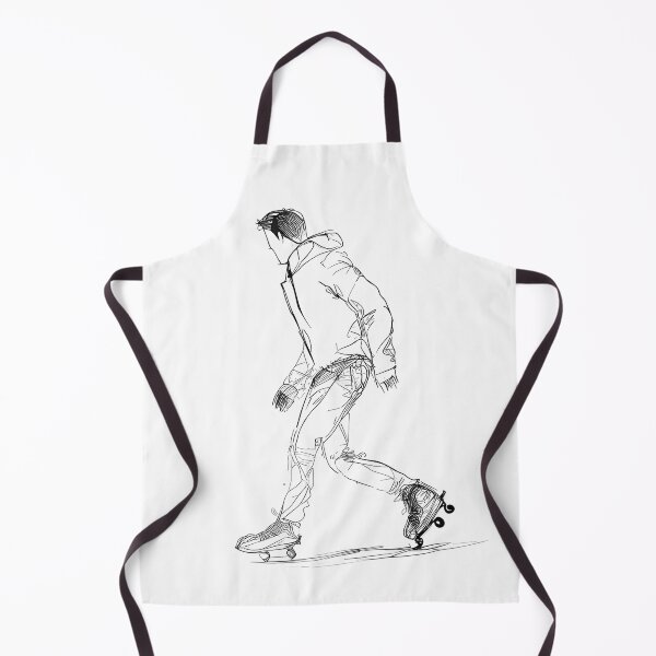 Item preview, Urban Glide: Dynamic Roller Skater Line Art designed and sold by ShadowAndSlate.