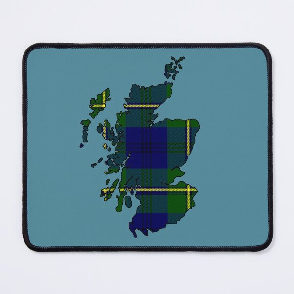 Item preview, Clan Johnstone Modern Tartan Scotland Map designed and sold by Truck Stop One.