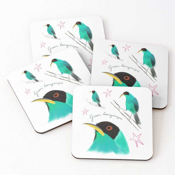 Item preview, Green honeycreeper designed and sold by HemasDesignLab.
