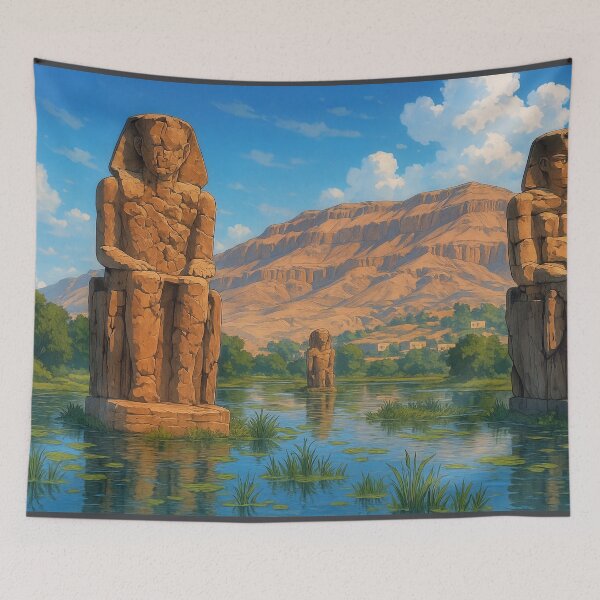 Item preview, The Colossi of Memnon in Flood designed and sold by KAI-Studio.