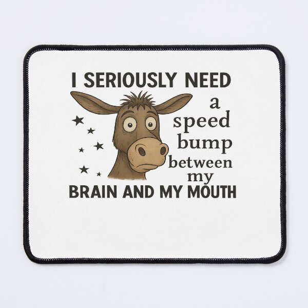 Item preview, No Filter Saying Retro Funny Brain Mouth designed and sold by Nouna11.