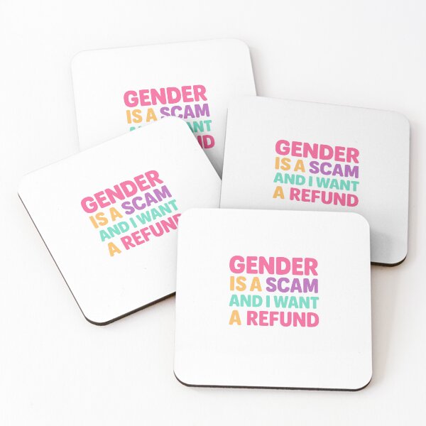 Item preview, Gender Is a Scam – Trans Rage Sticker designed and sold by CaffeinatedCreatures.