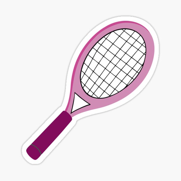 Item preview, A cartoon-style pink tennis racket designed and sold by charlypicazo.