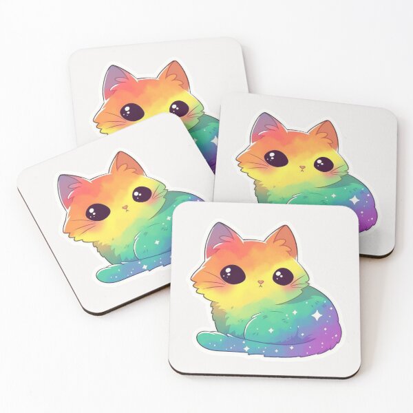 Item preview, Rainbow cat designed and sold by MendaciousMina.