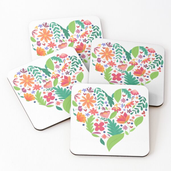 Item preview, Floral heart nature sticker designed and sold by DesignPMG.