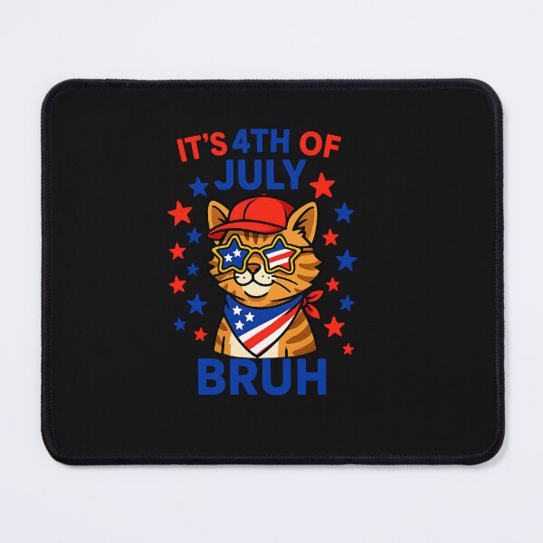Item preview, Bruh 4th Of July Boys Kids Fourth Of July Cat  designed and sold by TalalosART.