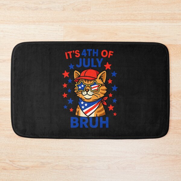 Item preview, Bruh 4th Of July Boys Kids Fourth Of July Cat  designed and sold by TalalosART.