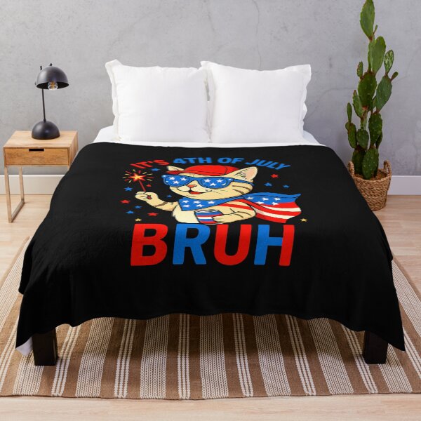 Item preview, Bruh 4th Of July Boys Kids Fourth Of July Cat designed and sold by TalalosART.