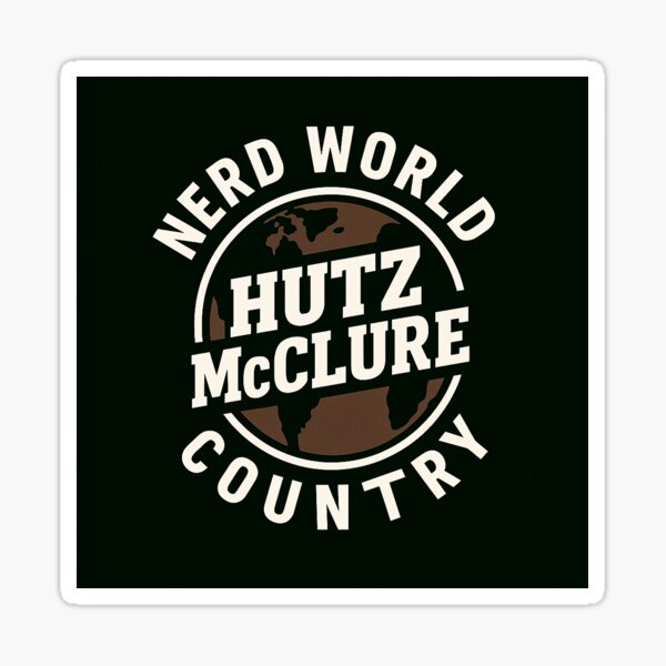Item preview, Hutz McClure Nerd World Country  designed and sold by Fritzindc.