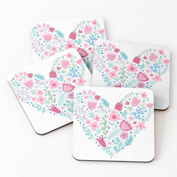 Item preview, Floral heart sticker designed and sold by DesignPMG.
