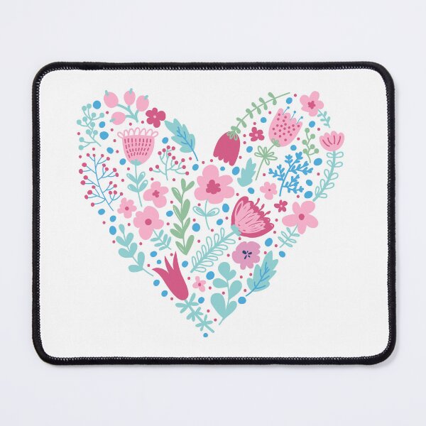 Item preview, Floral heart sticker designed and sold by DesignPMG.