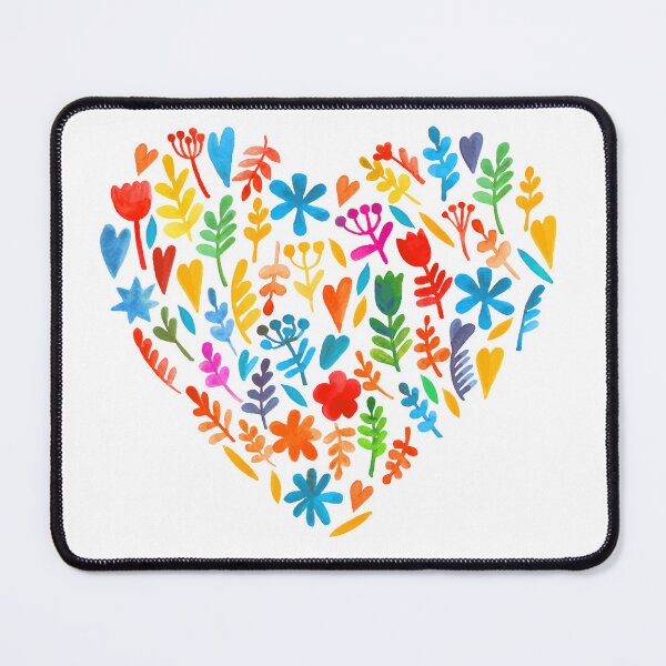 Item preview, Floral watercolor heart sticker designed and sold by DesignPMG.