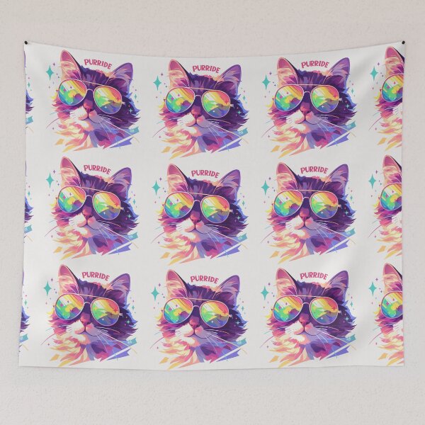 Item preview, Rainbow purride cat designed and sold by MendaciousMina.