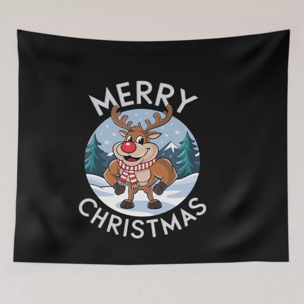 Item preview, Flexing Festive Reindeer designed and sold by Tee Studio.