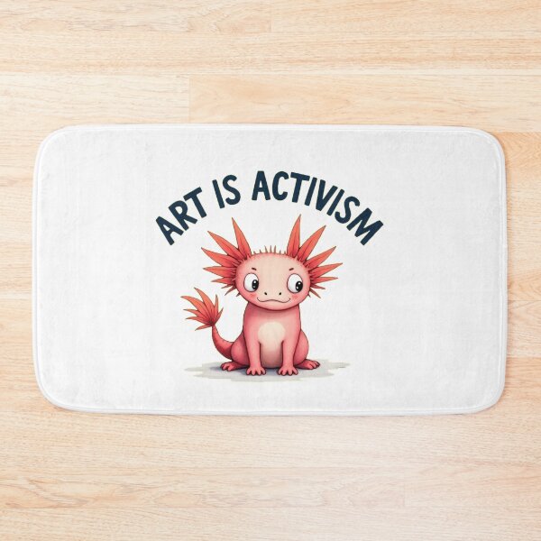 Item preview, Red Axolotl Art Is Activism designed and sold by RetroPop23.