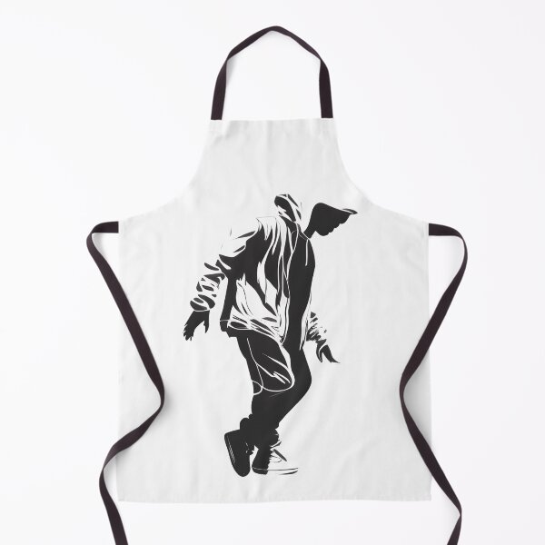 Item preview, Urban Flow: Dynamic Male Street Dancer Silhouette designed and sold by ShadowAndSlate.