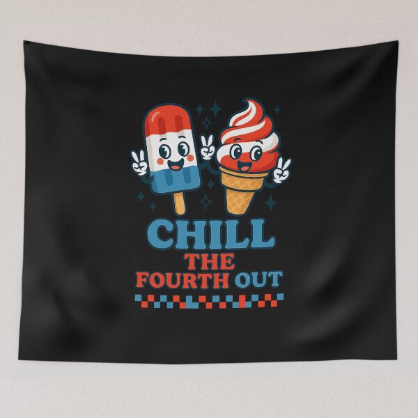 Item preview, Chill The Fourth Out Funny Patriotic 4th of July Popsicle designed and sold by TalalosART.