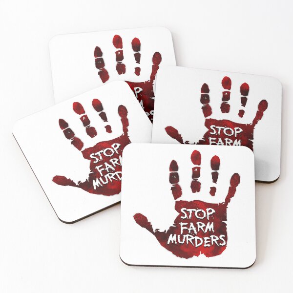 Item preview, Stop Farm Murders - Bloody Hand Genocide designed and sold by arendbotha.