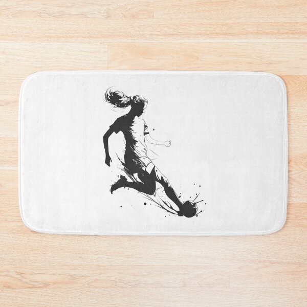 Item preview, Pitch Power: Dynamic Female Footballer Sketch designed and sold by ShadowAndSlate.