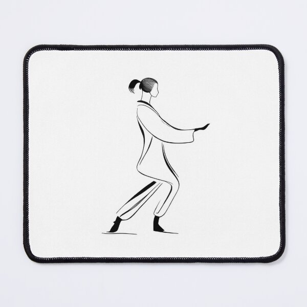 Item preview, Harmonious Flow: Serene Female Tai Chi Art designed and sold by ShadowAndSlate.
