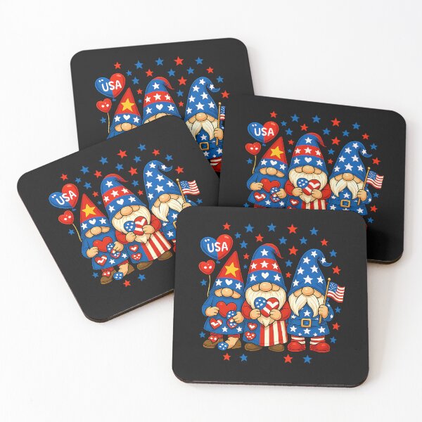 Item preview, Cute Gnomes USA American Flag Independence Day 4th Of July designed and sold by TalalosART.
