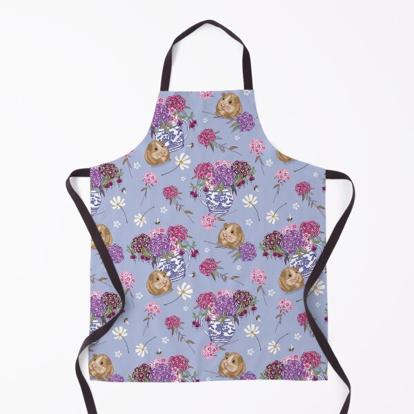 Item preview, Guinea Pig and Sweet Williams Light Blue designed and sold by Angie Spurgeon.
