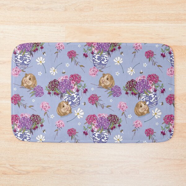 Item preview, Guinea Pig and Sweet Williams Light Blue designed and sold by Angie Spurgeon.