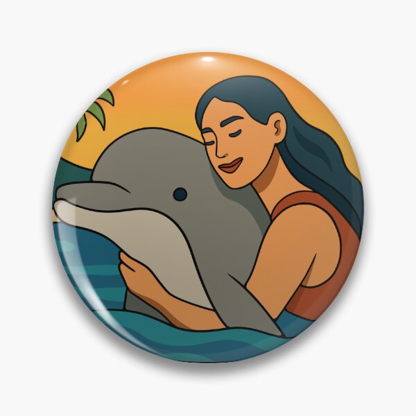 Item preview, The Dolphin Hug designed and sold by azzurroarts.